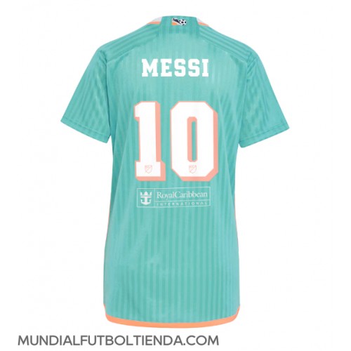 Camiseta Inter Miami Lionel Messi #10 Tercera Equipación Replica 2024-25 para mujer mangas cortas